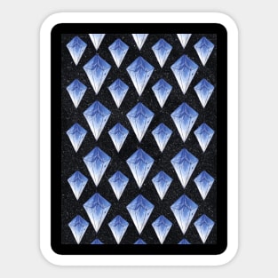 diamonds on a starry night Sticker